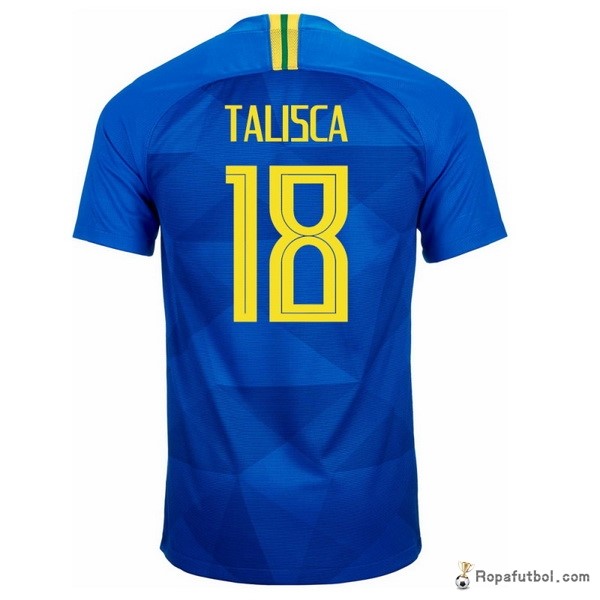 Camiseta Brasil Replica Segunda Ropa Talisca 2018 Azul